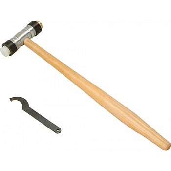 BRASS & NYLON FACES HAMMER WITH KEY