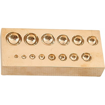 FLAT DAPPING DIE 14 HOLES