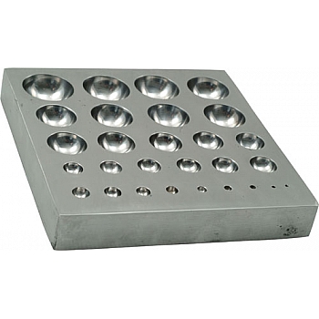 FLAT DAPPING DIE 28 HOLES